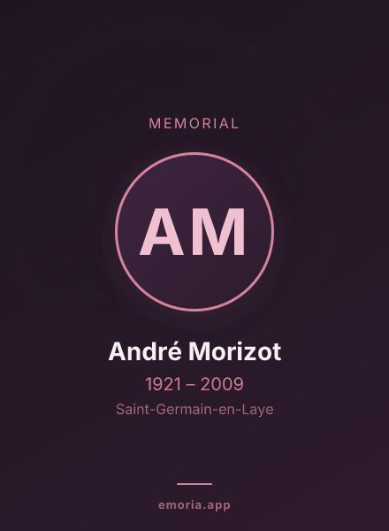 Memorial portrait of André Morizot