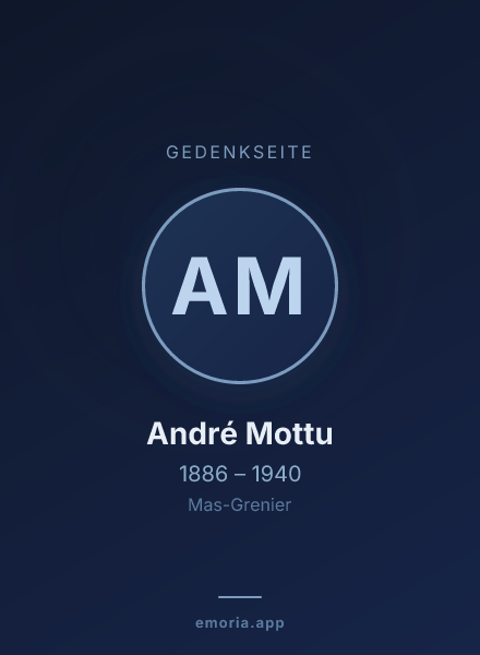 Gedenkportrait von André Mottu