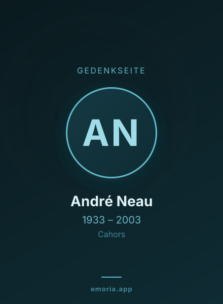 Gedenkportrait von André Neau