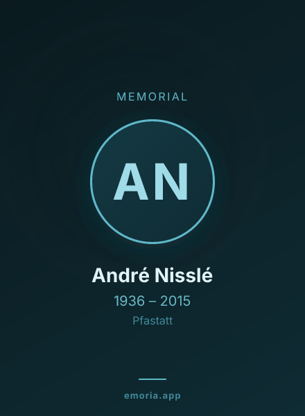 Memorial portrait of André Nisslé