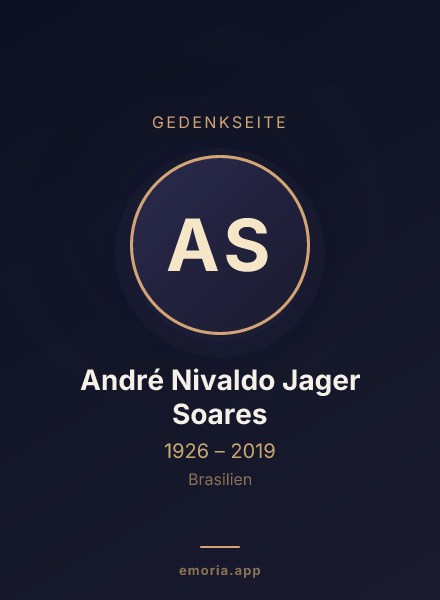 Gedenkportrait von André Nivaldo Jager Soares