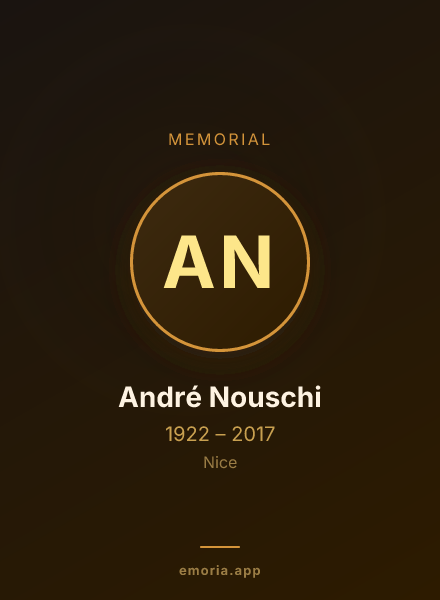 Memorial portrait of André Nouschi
