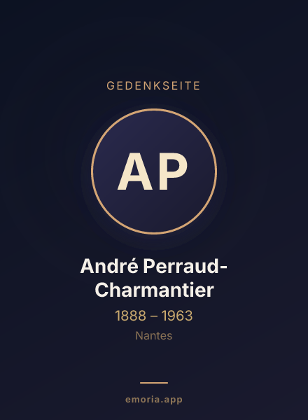 Gedenkportrait von André Perraud-Charmantier