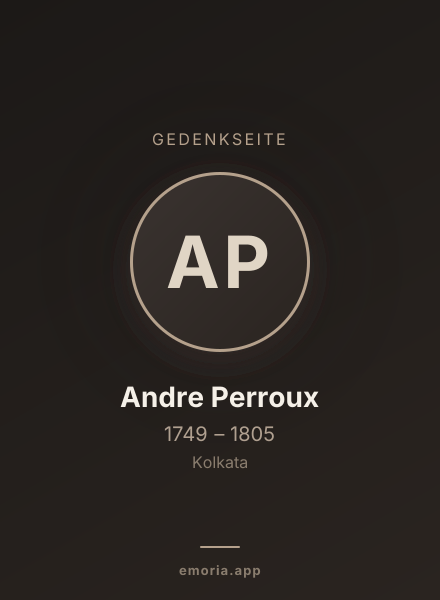 Gedenkportrait von Andre Perroux