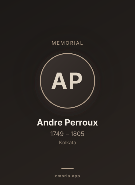 Memorial portrait of Andre Perroux