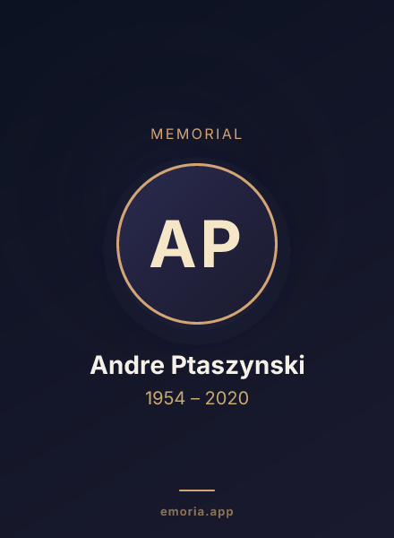 Memorial portrait of Andre Ptaszynski