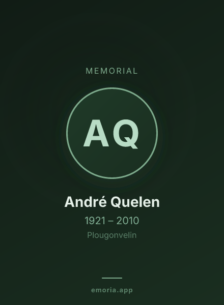Memorial portrait of André Quelen