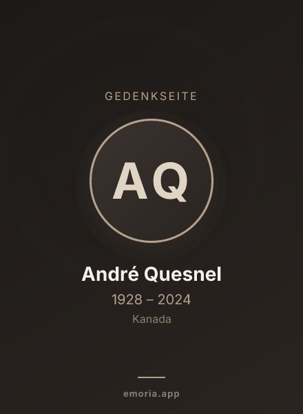 Gedenkportrait von André Quesnel