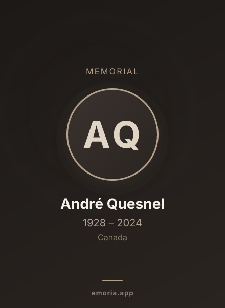 Memorial portrait of André Quesnel