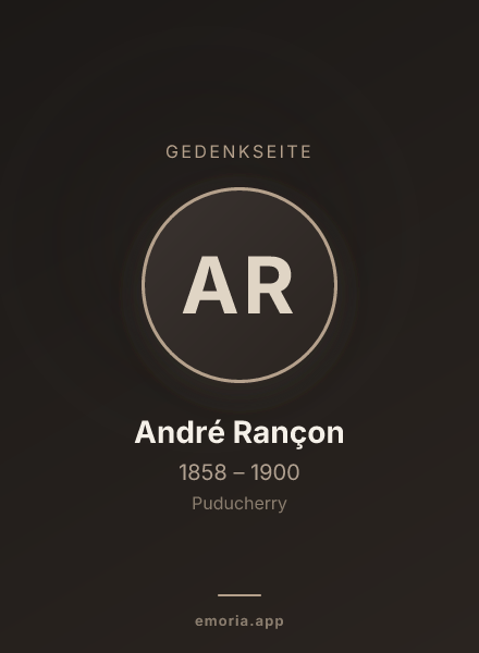 Gedenkportrait von André Rançon