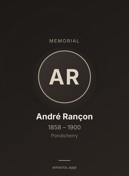 Memorial portrait of André Rançon