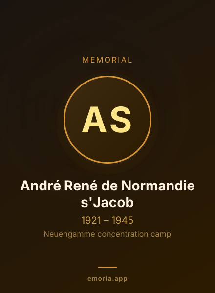 Memorial portrait of André René de Normandie s'Jacob