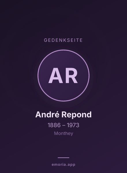 Gedenkportrait von André Repond