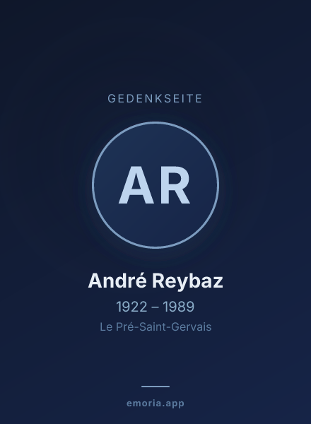 Gedenkportrait von André Reybaz