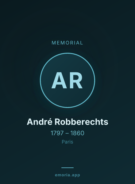 Memorial portrait of André Robberechts