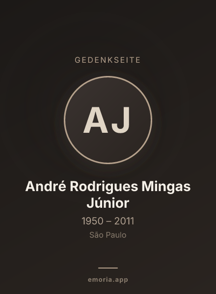 Gedenkportrait von André Rodrigues Mingas Júnior