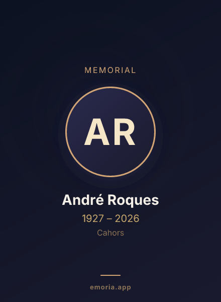 Memorial portrait of André Roques