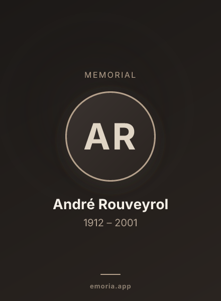 Memorial portrait of André Rouveyrol