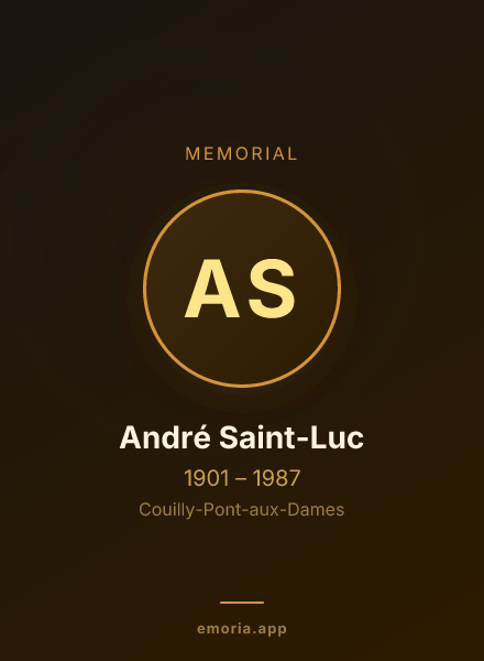 Memorial portrait of André Saint-Luc