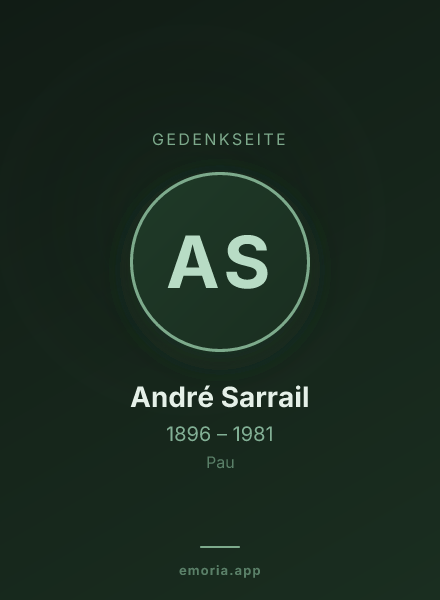 Gedenkportrait von André Sarrail
