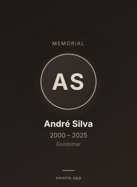 Memorial portrait of André Silva