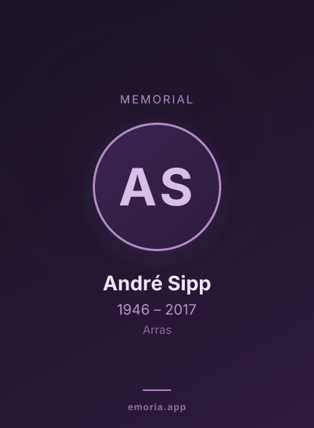 Memorial portrait of André Sipp