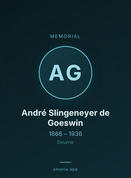 Memorial portrait of André Slingeneyer de Goeswin