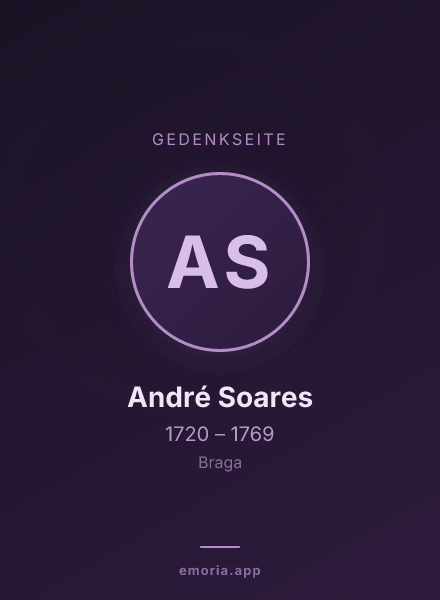 Gedenkportrait von André Soares