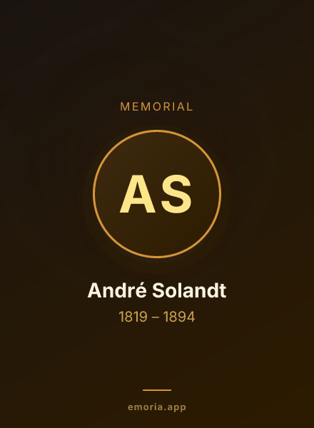 Memorial portrait of André Solandt