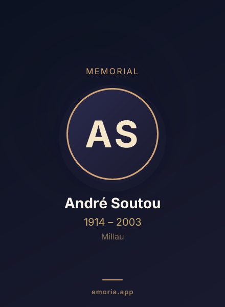 Memorial portrait of André Soutou