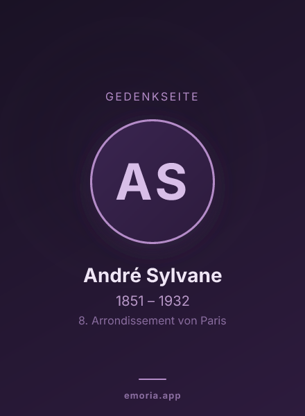 Gedenkportrait von André Sylvane