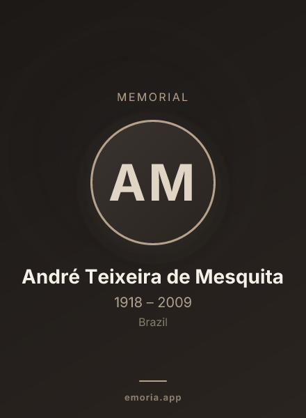 Memorial portrait of André Teixeira de Mesquita