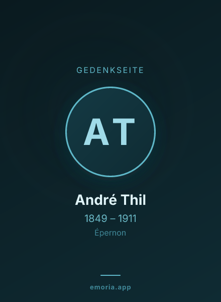 Gedenkportrait von André Thil