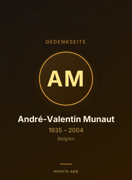 Gedenkportrait von André-Valentin Munaut