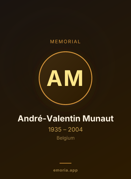 Memorial portrait of André-Valentin Munaut