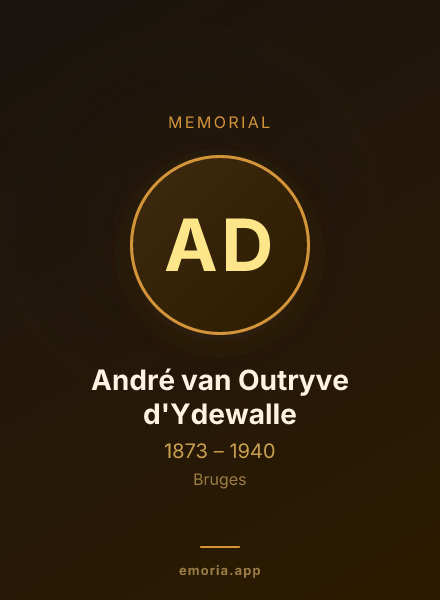 Memorial portrait of André van Outryve d'Ydewalle