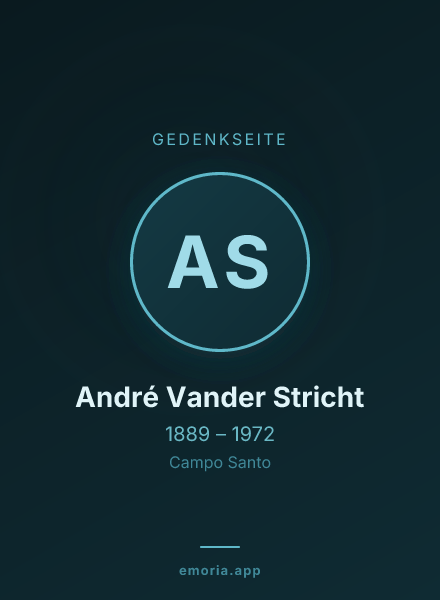 Gedenkportrait von André Vander Stricht