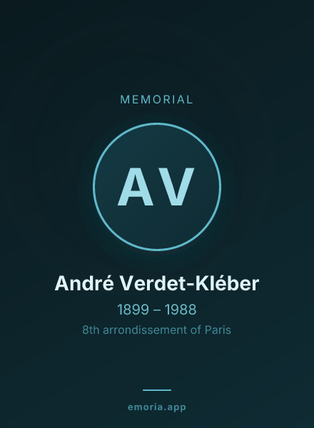 Memorial portrait of André Verdet-Kléber