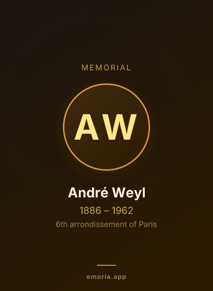 Memorial portrait of André Weyl
