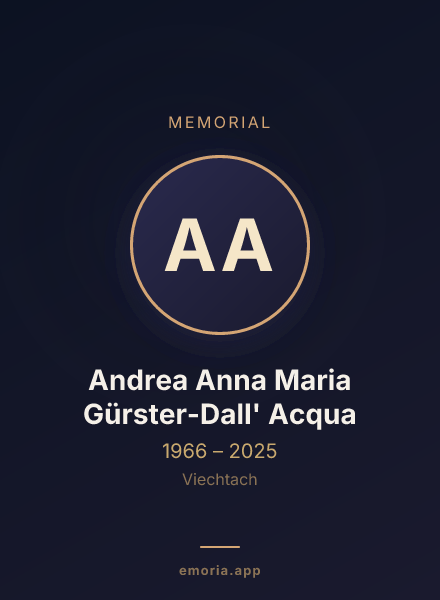 Memorial portrait of Andrea Anna Maria Gürster-Dall' Acqua