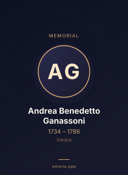 Memorial portrait of Andrea Benedetto Ganassoni