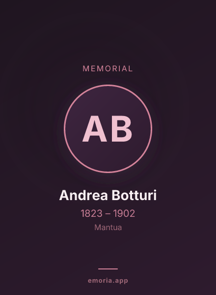 Memorial portrait of Andrea Botturi