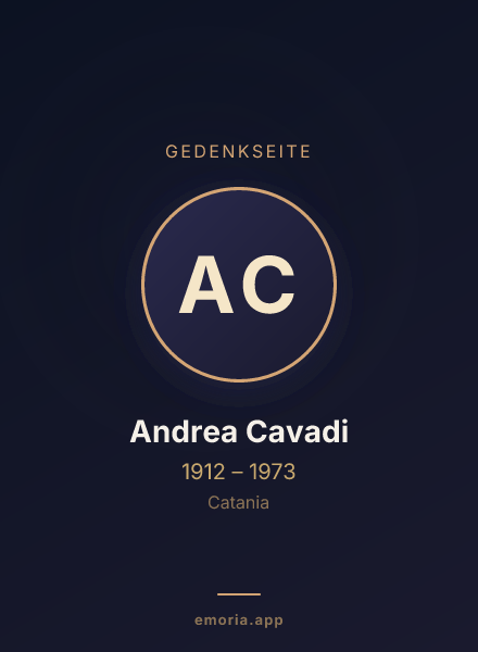 Gedenkportrait von Andrea Cavadi