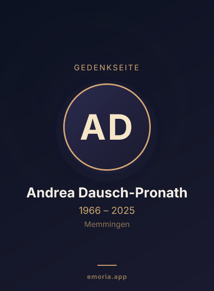 Gedenkportrait von Andrea Dausch-Pronath
