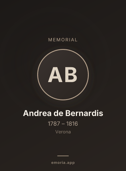 Memorial portrait of Andrea de Bernardis