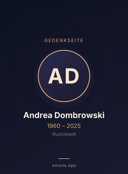 Gedenkportrait von Andrea Dombrowski