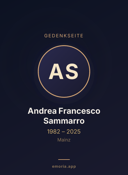 Gedenkportrait von Andrea Francesco Sammarro