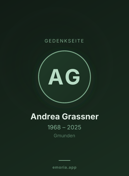 Gedenkportrait von Andrea Grassner