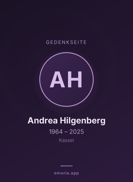Gedenkportrait von Andrea Hilgenberg