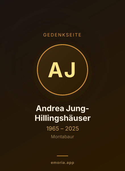Gedenkportrait von Andrea Jung-Hillingshäuser